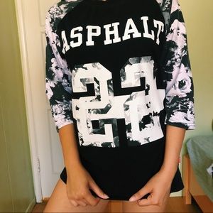Floral Baseball Tee